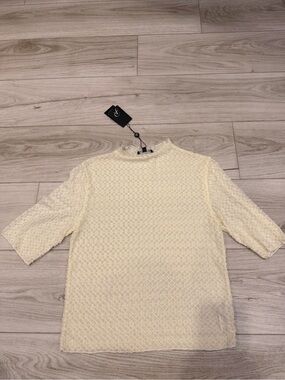 Adrianna Papell Light Mock-Neck Blouse